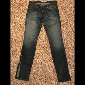 J brand jeans with zip detail